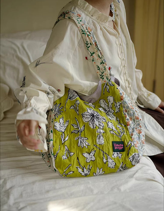 Vintage Floral Spaghetti Strap Large Capacity Tote Bag March New In 2026 60.00