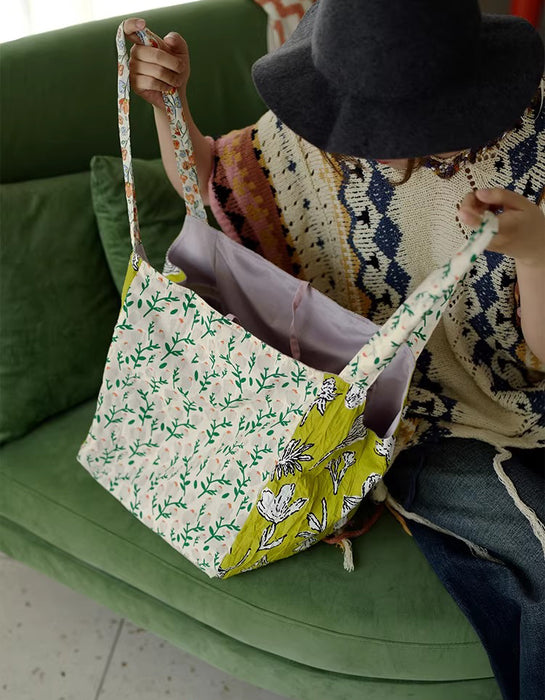 Vintage Floral Spaghetti Strap Large Capacity Tote Bag March New In 2026 60.00
