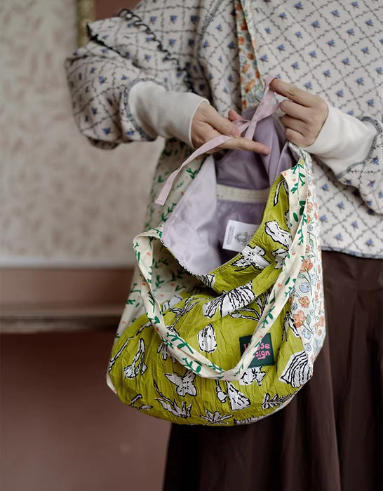 Vintage Floral Spaghetti Strap Large Capacity Tote Bag March New In 2026 60.00