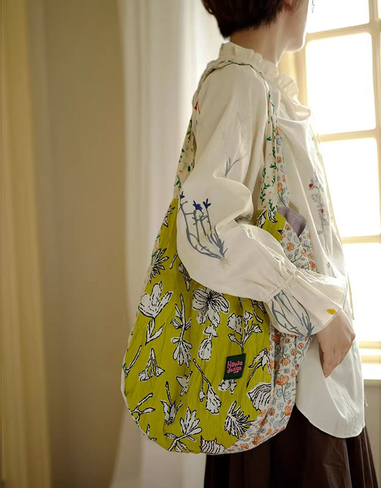 Vintage Floral Spaghetti Strap Large Capacity Tote Bag March New In 2026 60.00