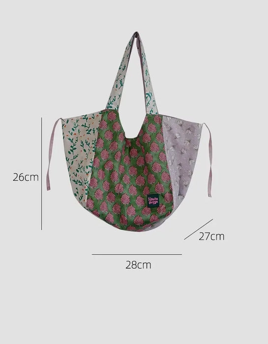 Vintage Floral Spaghetti Strap Large Capacity Tote Bag March New In 2026 60.00