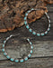 Vintage Turquoise Large Hoop Earrings