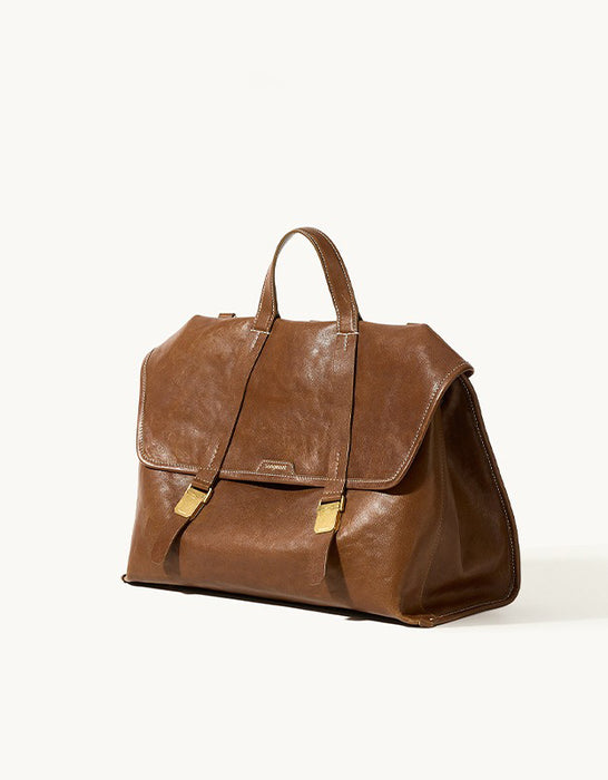 VintageVegetable-tannedLeatherCrossbody Bag color brown