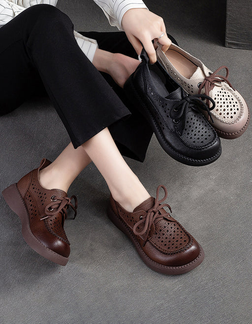 Soft Leather Comfortable Handmade Retro Flat Shoes Aug Shoes Collection 2026 82.00