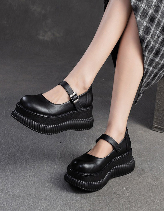 Sandales compensées en cuir creux à bride arrière