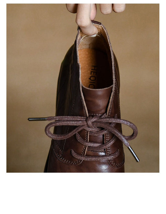 Bottes rétro en cuir faites à la main pour femmes 35-42 | Chaussures cadeaux