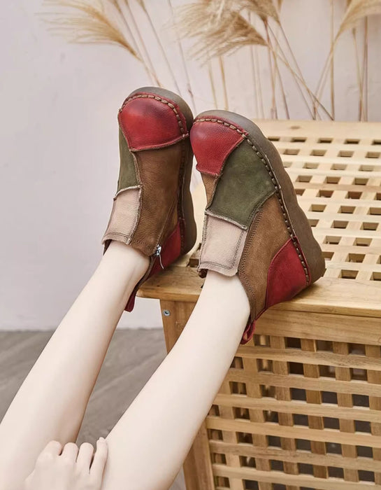 Ballerines rétro en cuir à boucle | Chaussures cadeaux