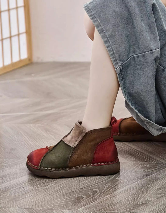 Ballerines rétro en cuir à boucle | Chaussures cadeaux