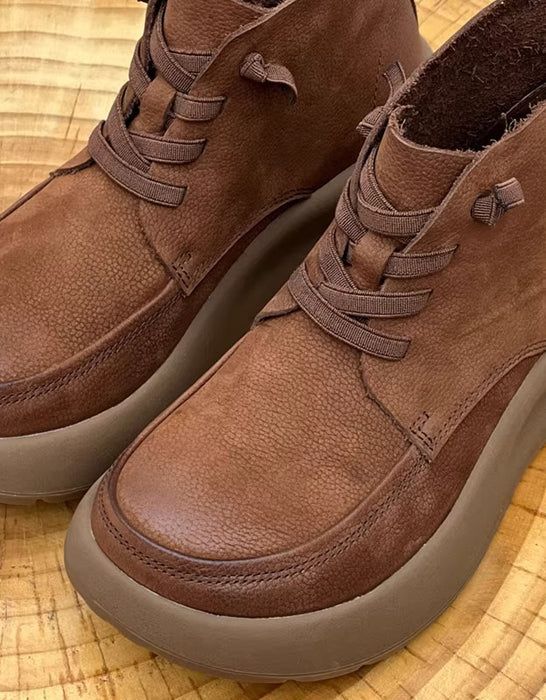 Botas gruesas retro hechas a mano | Zapatos de regalo