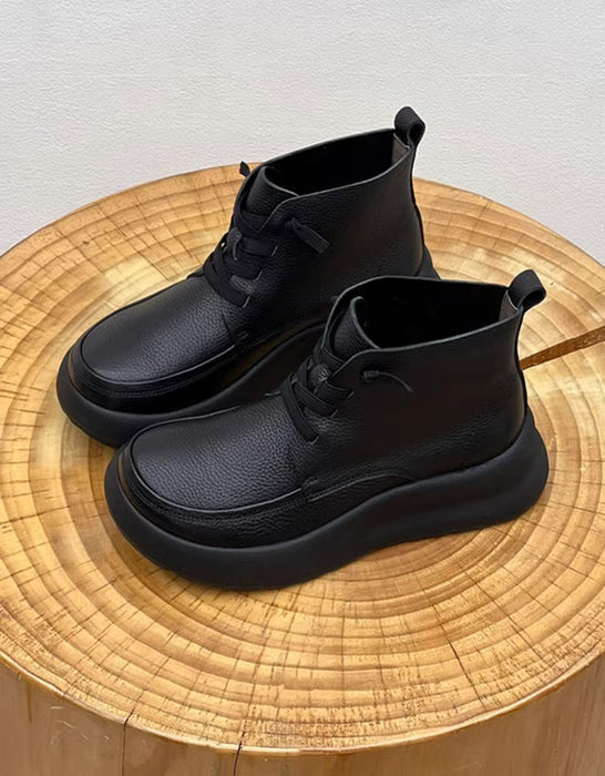 Botas gruesas retro hechas a mano | Zapatos de regalo