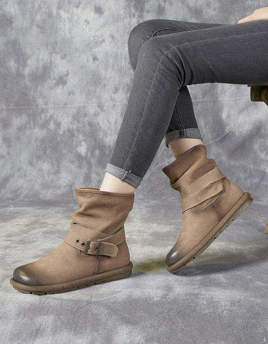 Winter Autumn Handmade Comfortable Ankle Boots