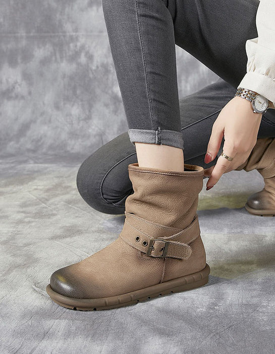 Winter Autumn Handmade Comfortable Ankle Boots