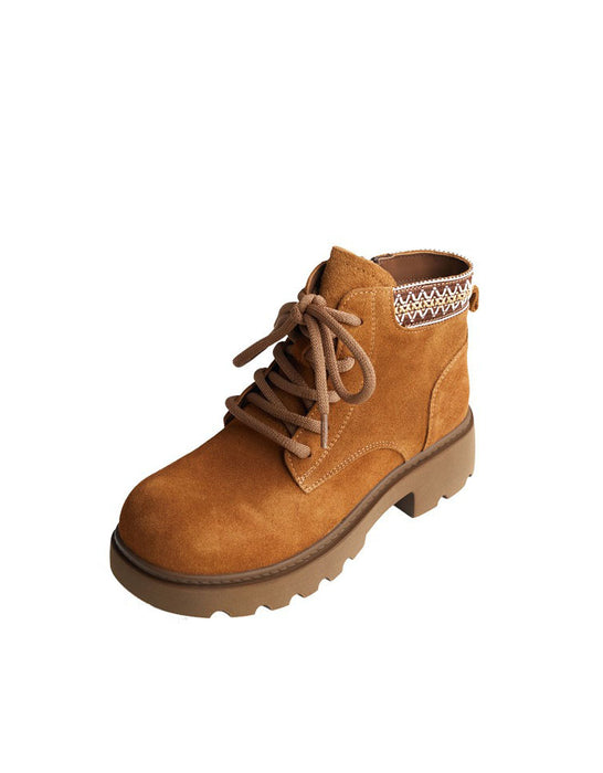 Winter Autumn Handmade Embroidery Martin Boots