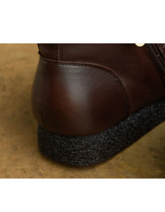 Chaussures rétro plates en cuir souple pour femmes