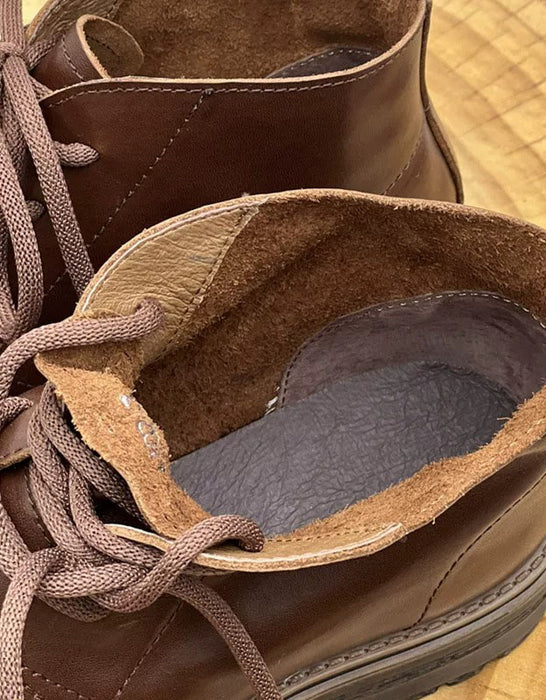 Handmade Winter Autumn Lace-up Retro Martin Boots for women , Obiono Sep Shoes Collection 2026, 89.80
