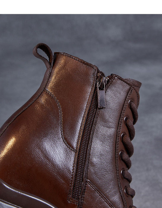 Winter Autumn Non-slip Round Toe Platform Boots