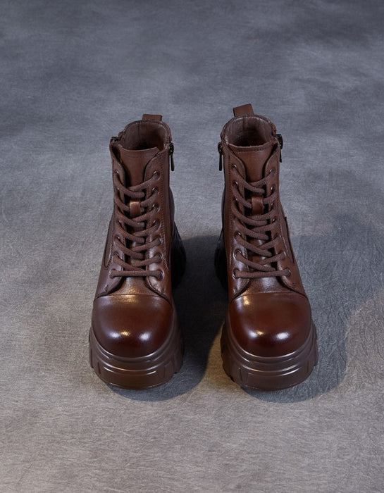 Winter Autumn Non-slip Round Toe Platform Boots