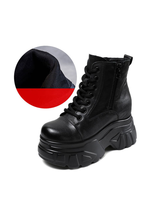 Winter Autumn Non-slip Round Toe Platform Boots