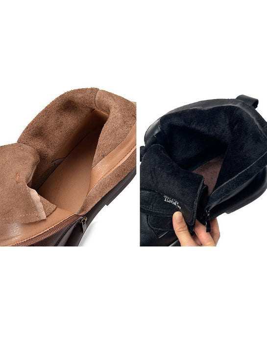 Men's Winter Autumn Round Toe Lace-up Comfort Ankle Boots