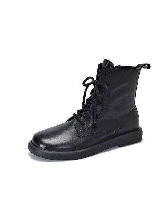 Men's Winter Autumn Round Toe Lace-up Comfort Ankle Boots