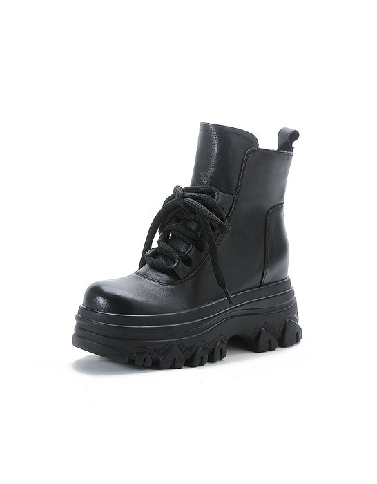 Winter Autumn Round Toe Waterproof Platform Boots