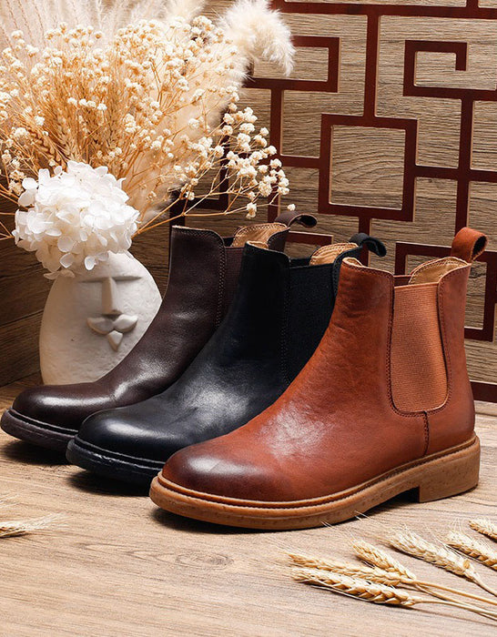 Winter Autumn Side Elastic Chelsea Boots