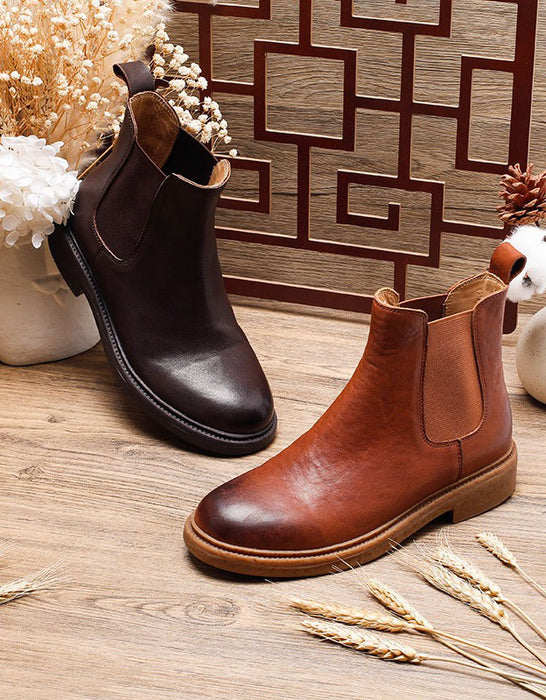 Winter Autumn Side Elastic Chelsea Boots