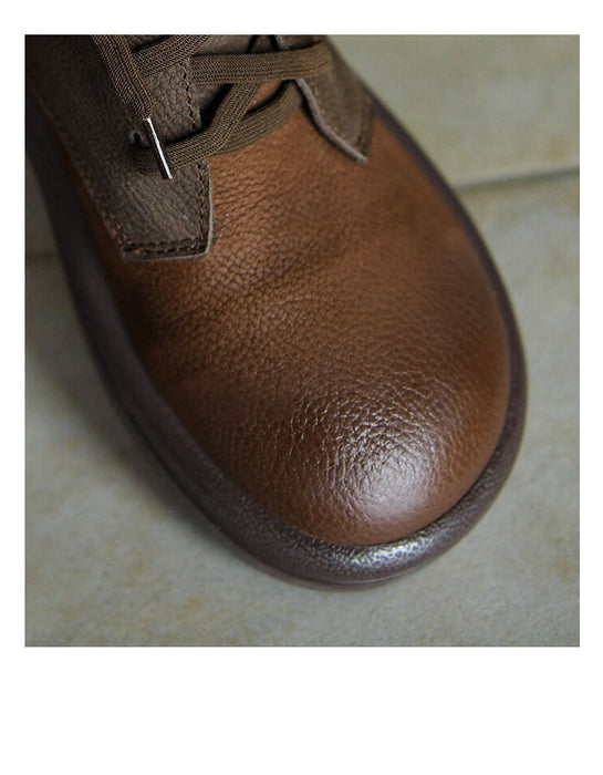 Botas retro hechas a mano de cuero genuino | Zapatos de regalo