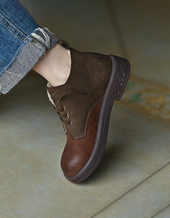 Botas retro hechas a mano de cuero genuino | Zapatos de regalo