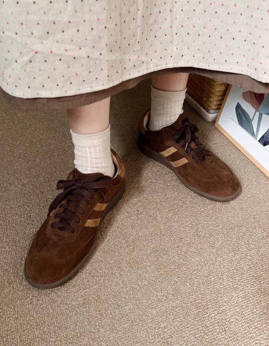 Winter Autumn Vintage Chestnut Brown Sneakers