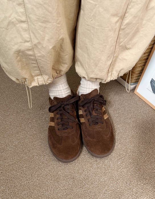 Winter Autumn Vintage Chestnut Brown Sneakers