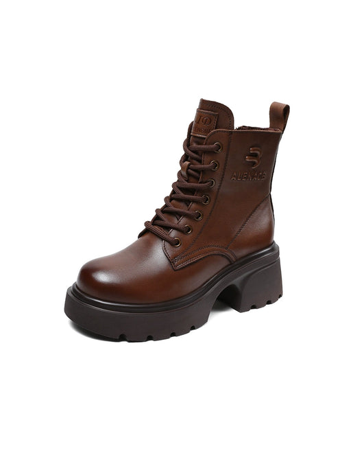Winter Autumn Waterproof Light Weight Platform Martin Boots Brown Jan Shoe Collection 2026 95.00