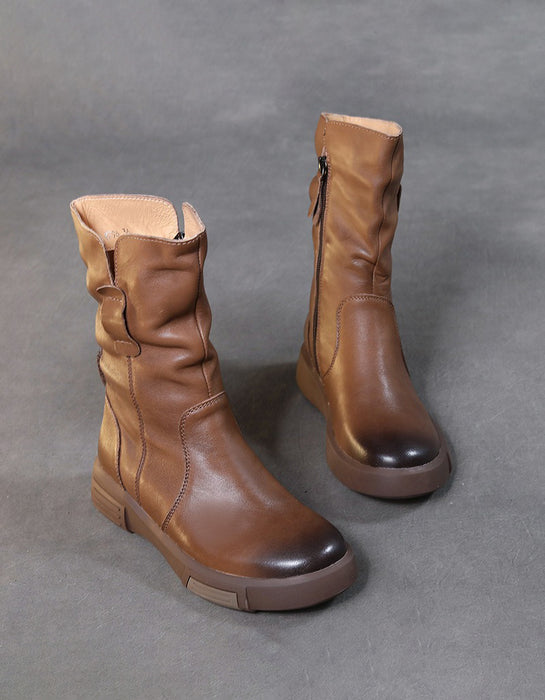 Bottes en cuir confortables pour femmes britanniques | Chaussures cadeaux