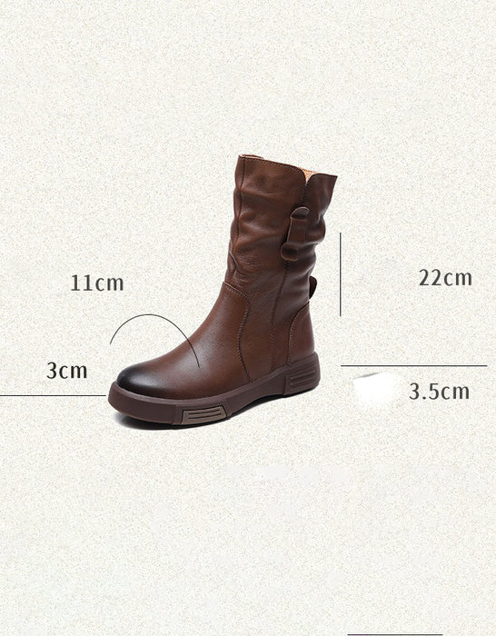 Bottes en cuir confortables pour femmes britanniques | Chaussures cadeaux