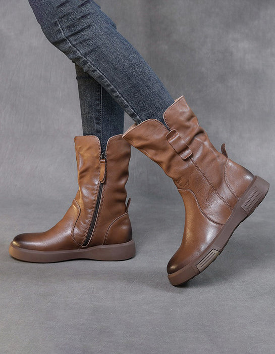 Bottes en cuir confortables pour femmes britanniques | Chaussures cadeaux