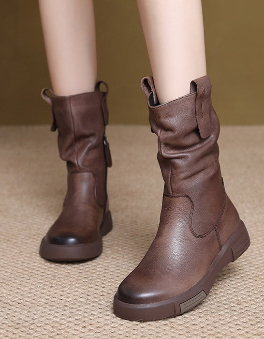 Bottes en cuir confortables pour femmes britanniques | Chaussures cadeaux
