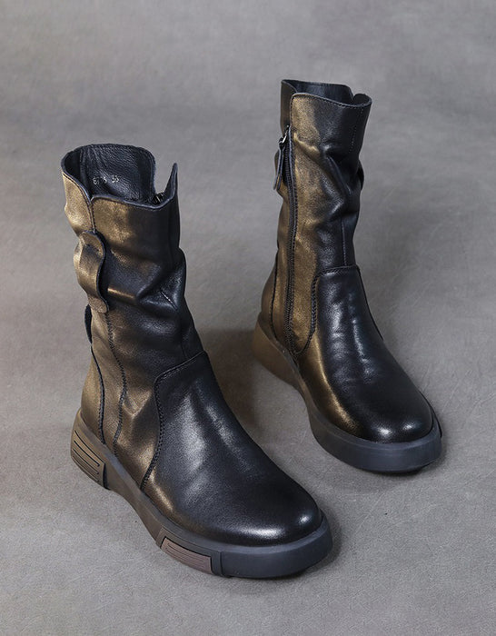 Bottes en cuir confortables pour femmes britanniques | Chaussures cadeaux