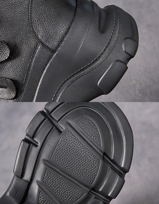 Winter Autumn Wide Toe Box Platform Chunky Boots