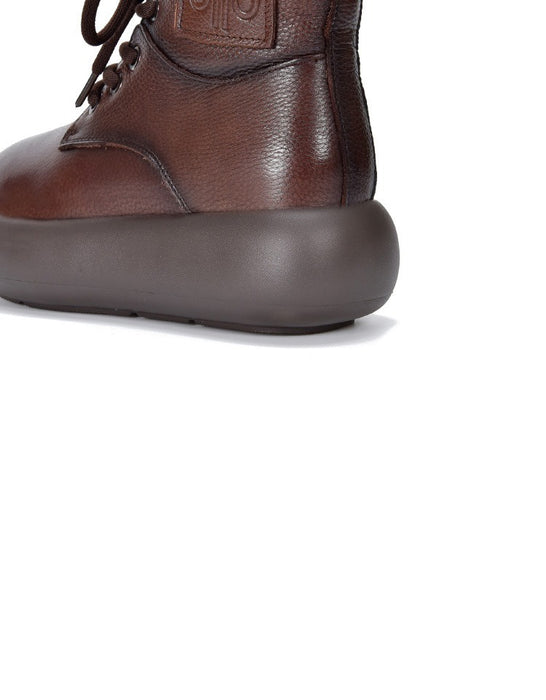 Botas cortas de piel de vaca para mujer | Zapatos de regalo