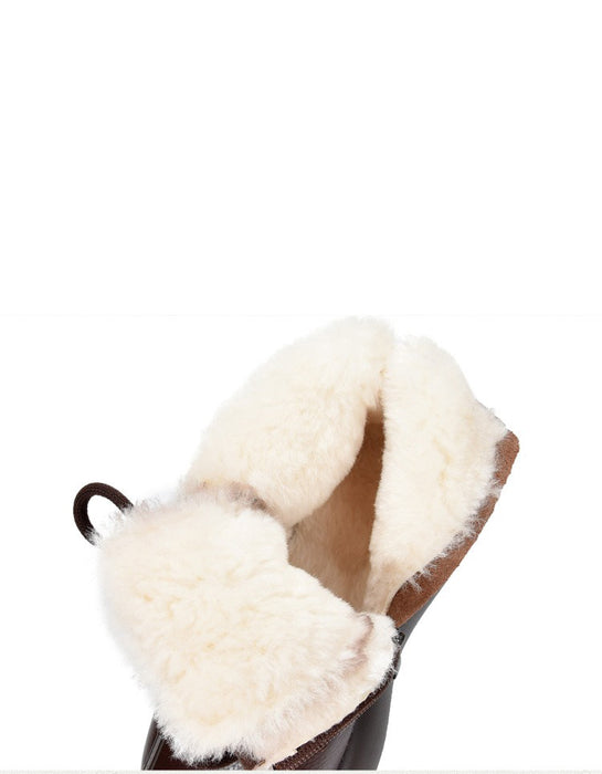 Botas cortas de piel de vaca para mujer | Zapatos de regalo