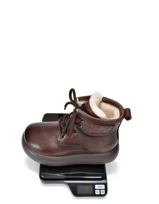 Botas cortas de piel de vaca para mujer | Zapatos de regalo