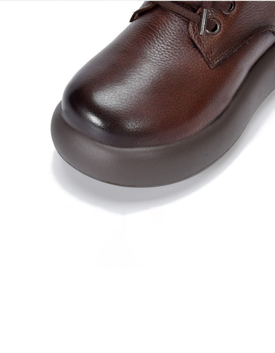 Botas cortas de piel de vaca para mujer | Zapatos de regalo