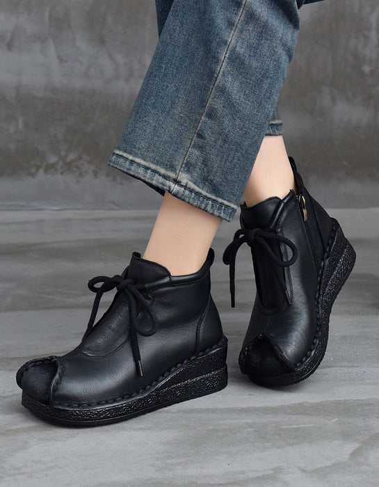 Winter Comfortable Soles Handmade Retro Boots