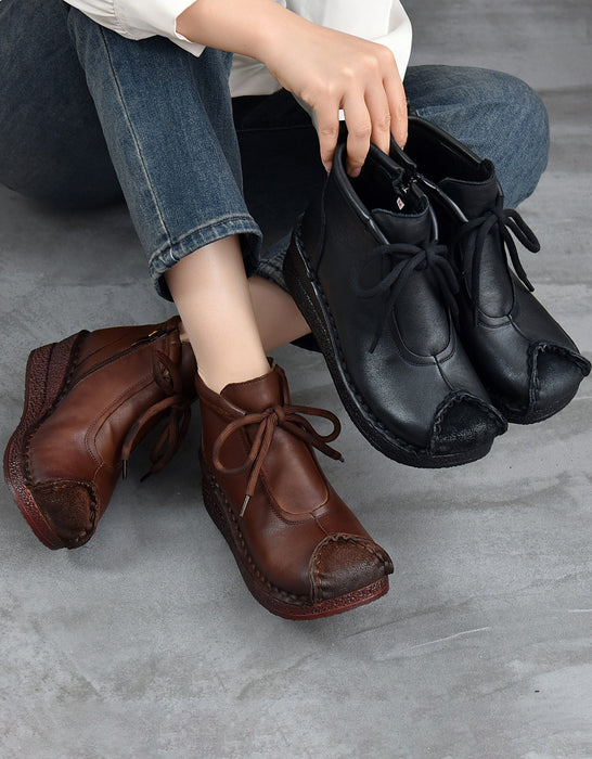 Winter Comfortable Soles Handmade Retro Boots
