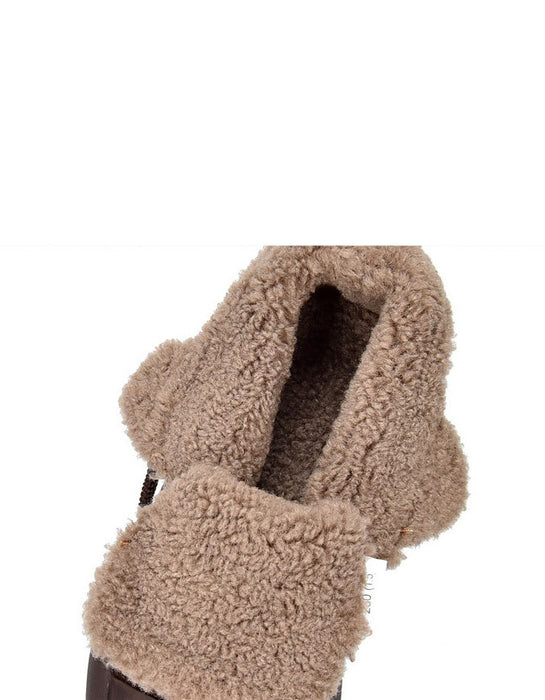Winter Round Toe Comfortable Fur Lining Sneakers Boots