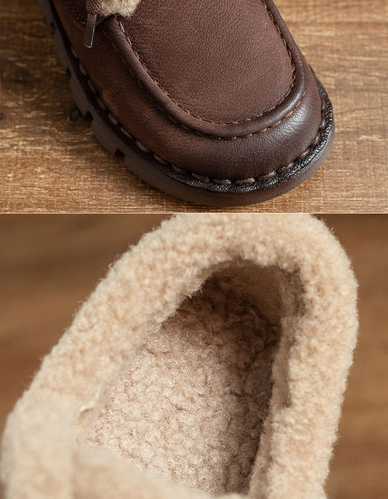 Winter Warm Fleece-lined Round-toe Snow Boots Jan Shoe Collection 2026 83.00