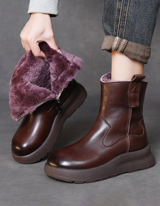 Winter Waterproof Comfortable Snow Boots with fur