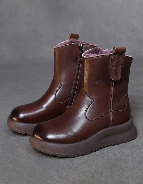 Winter Waterproof Comfortable Snow Boots with fur