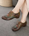 Women's Big Size (size35-size42)Color Blocking Leather Hollow Lace-up Retro Flats, Obiono Aug Shoes Collection 2026 2026, 89.88