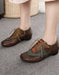 Women's Big Size (size35-size42)Color Blocking Leather Hollow Lace-up Retro Flats, Obiono Aug Shoes Collection 2026 2026, 89.88